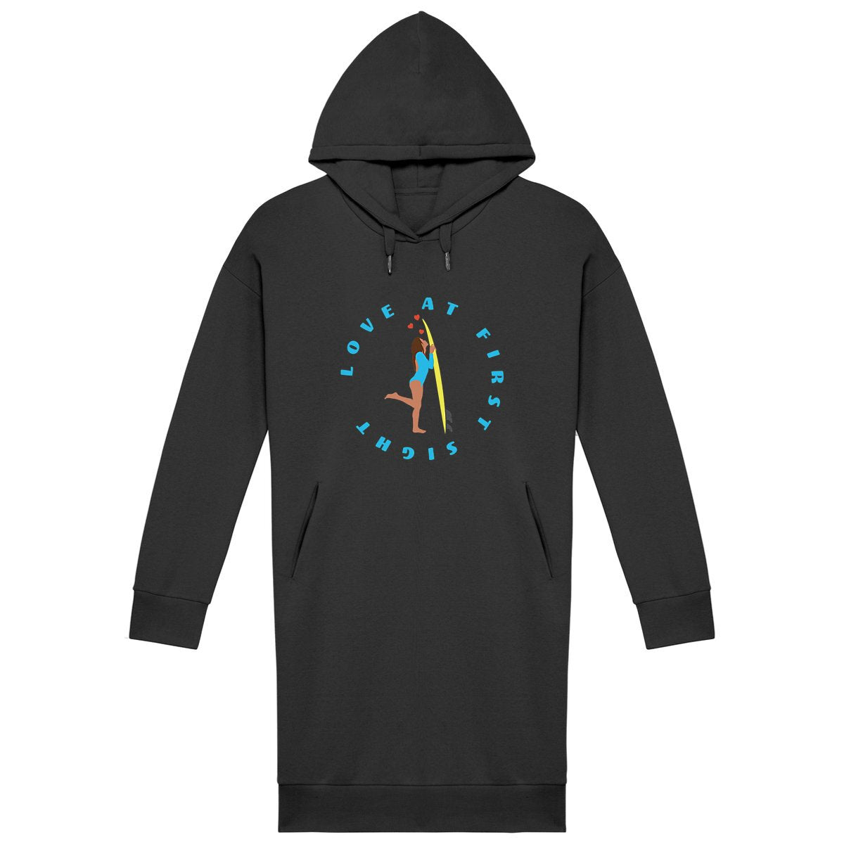 Robe sweatshirt - Coton BIO - Love at first sight