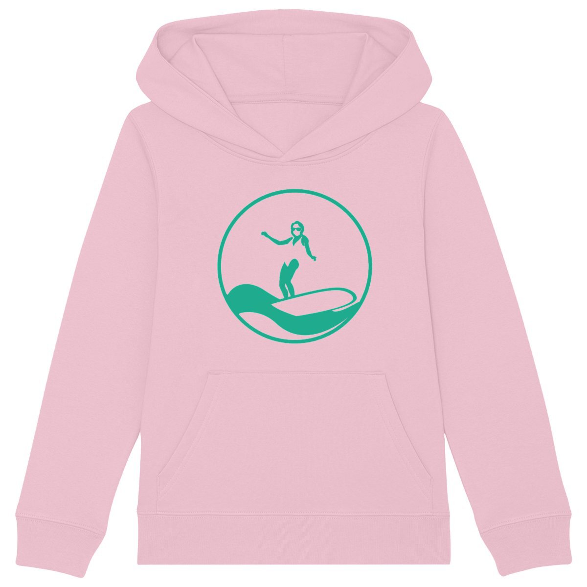 Sweatshirt à capuche Enfant - Fille - Coton BIO - Surf W