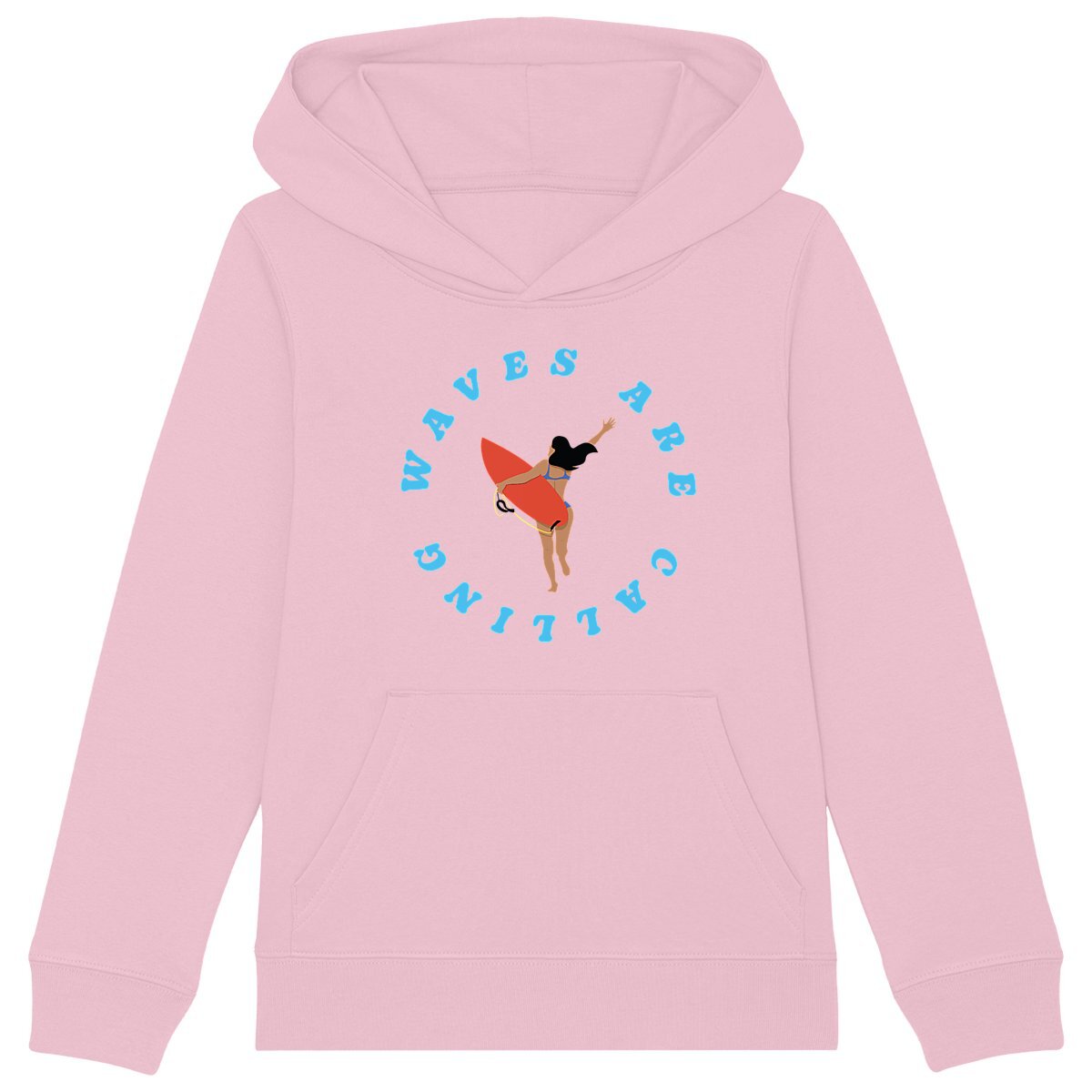 Sweatshirt à capuche Enfant - Fille - Coton BIO - Waves are calling