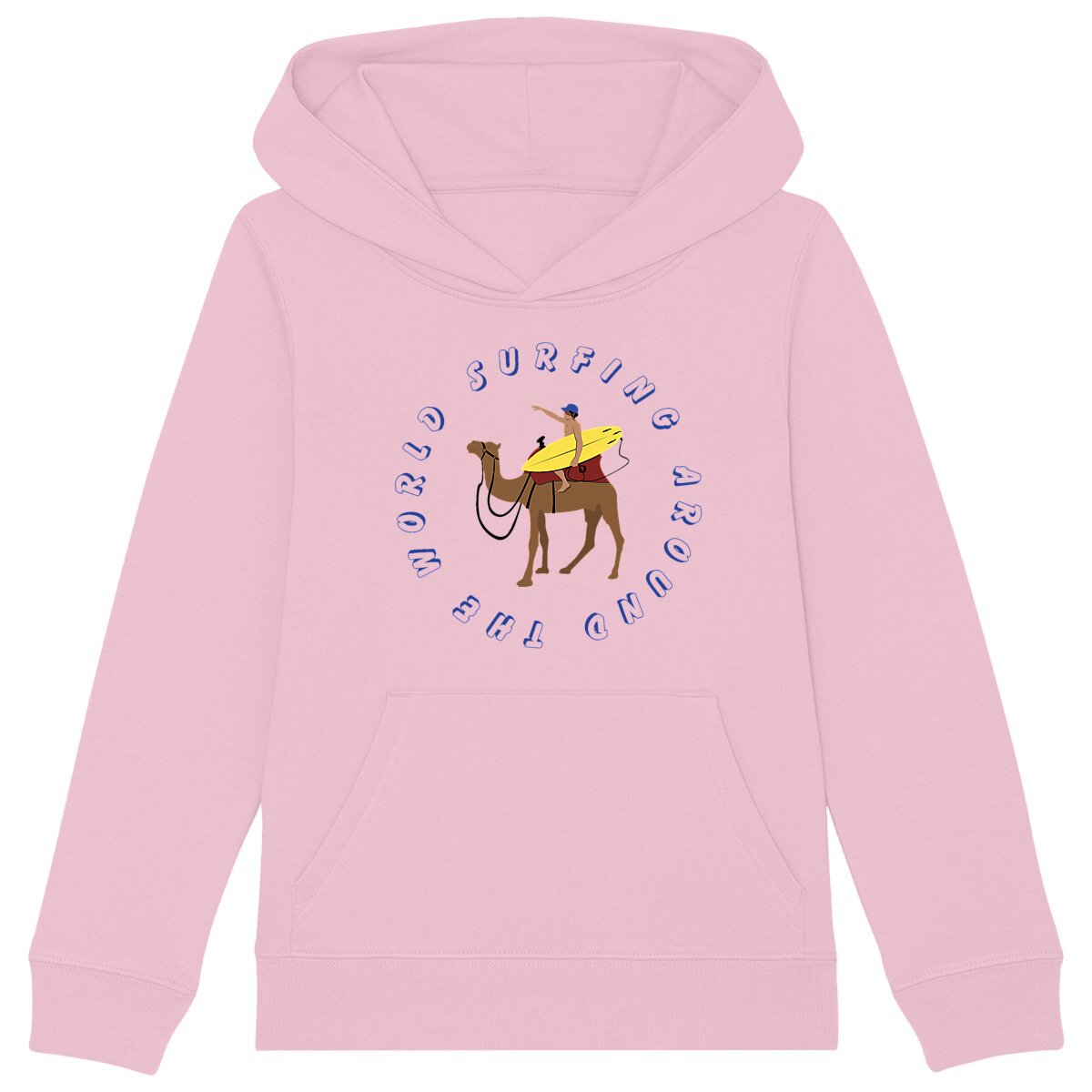 Sweatshirt à capuche Enfant - Garçon - Coton BIO - Surfing around the World