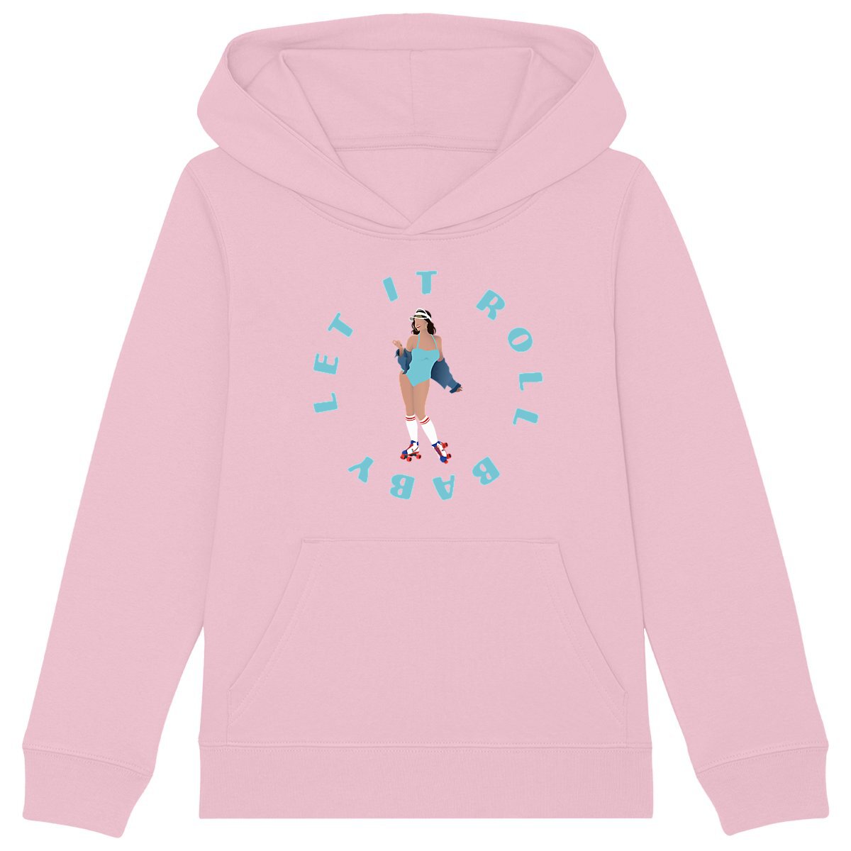 Sweatshirt à capuche Enfant - Fille - Coton BIO - Let it Roll baby