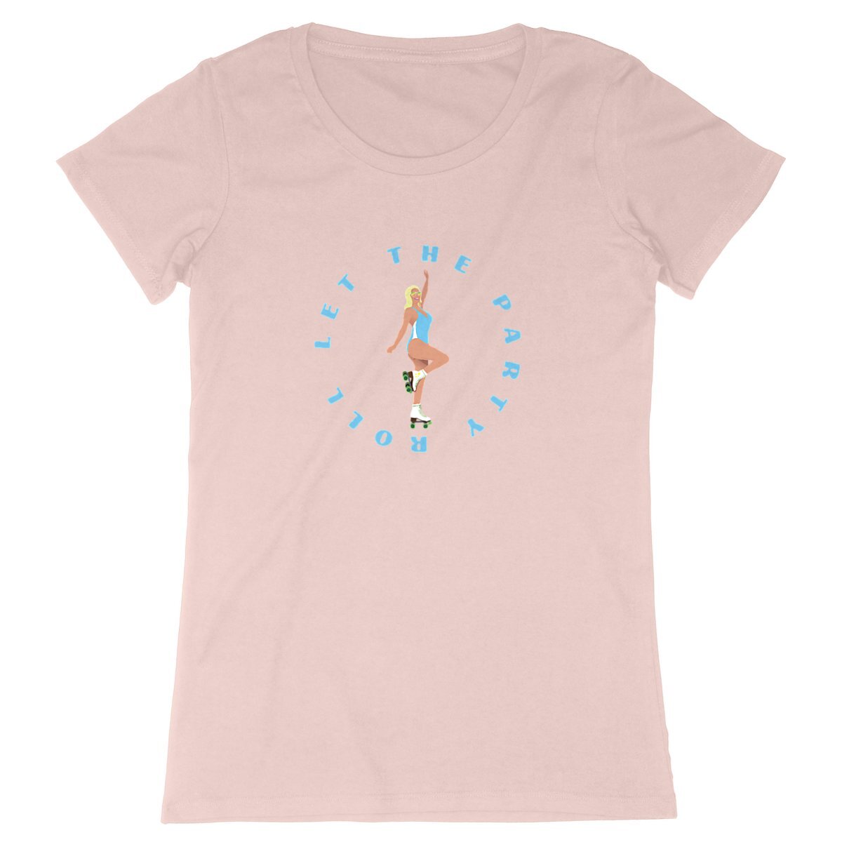 T-shirt Femme - Coupe cintrée - 100% Coton BIO - Let the party roll