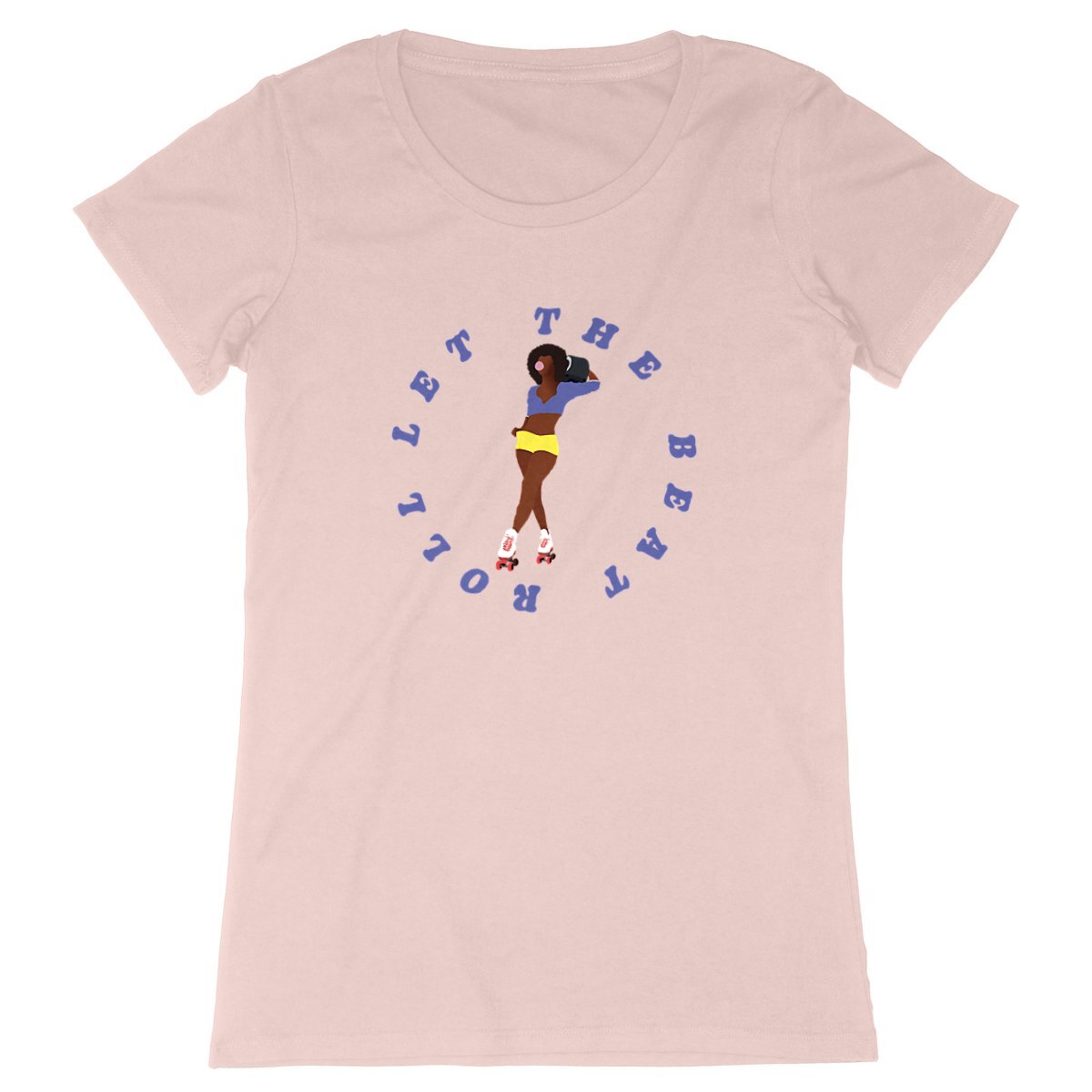 T-shirt Femme - Coupe cintrée - 100% Coton BIO - Let the beat roll