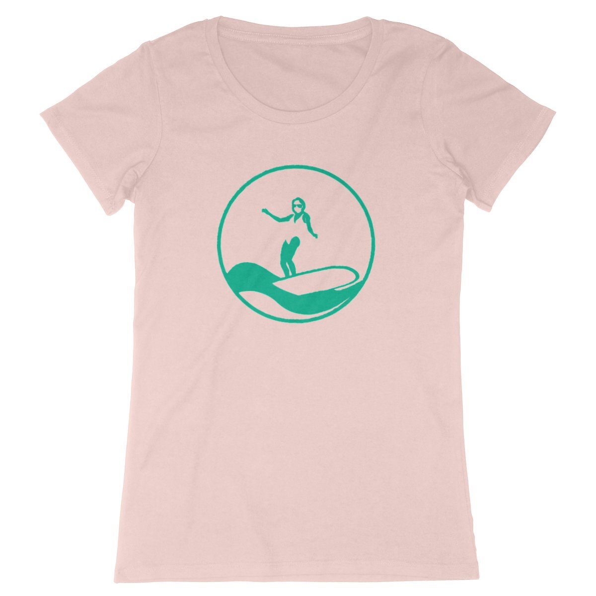 T-shirt Femme - Coupe cintrée - 100% Coton BIO - Surf W
