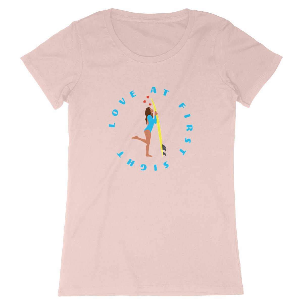 T-shirt Femme - Coupe cintrée - 100% Coton BIO - Love at first sight