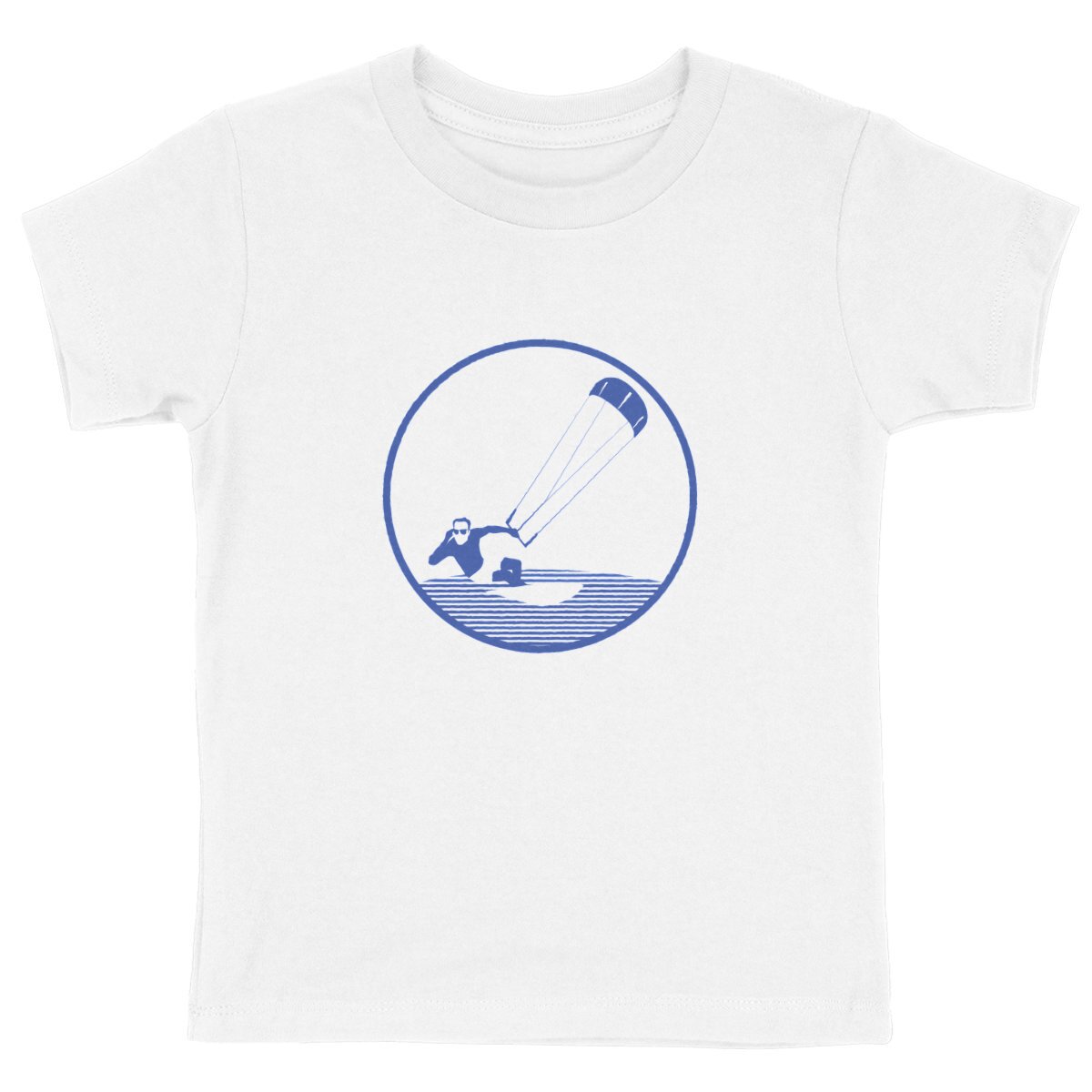 T-shirt Enfant - Garçon - 100% Coton bio - Kitesurf H - face_blanc