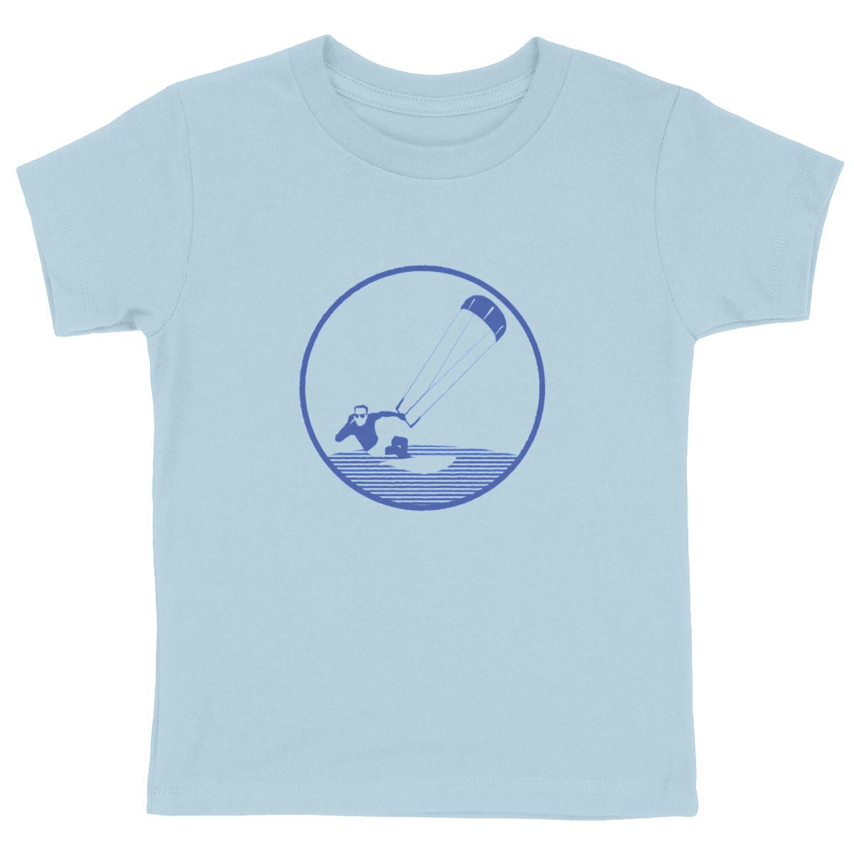 T-shirt Enfant - Garçon - 100% Coton bio - Kitesurf H - face_bleu