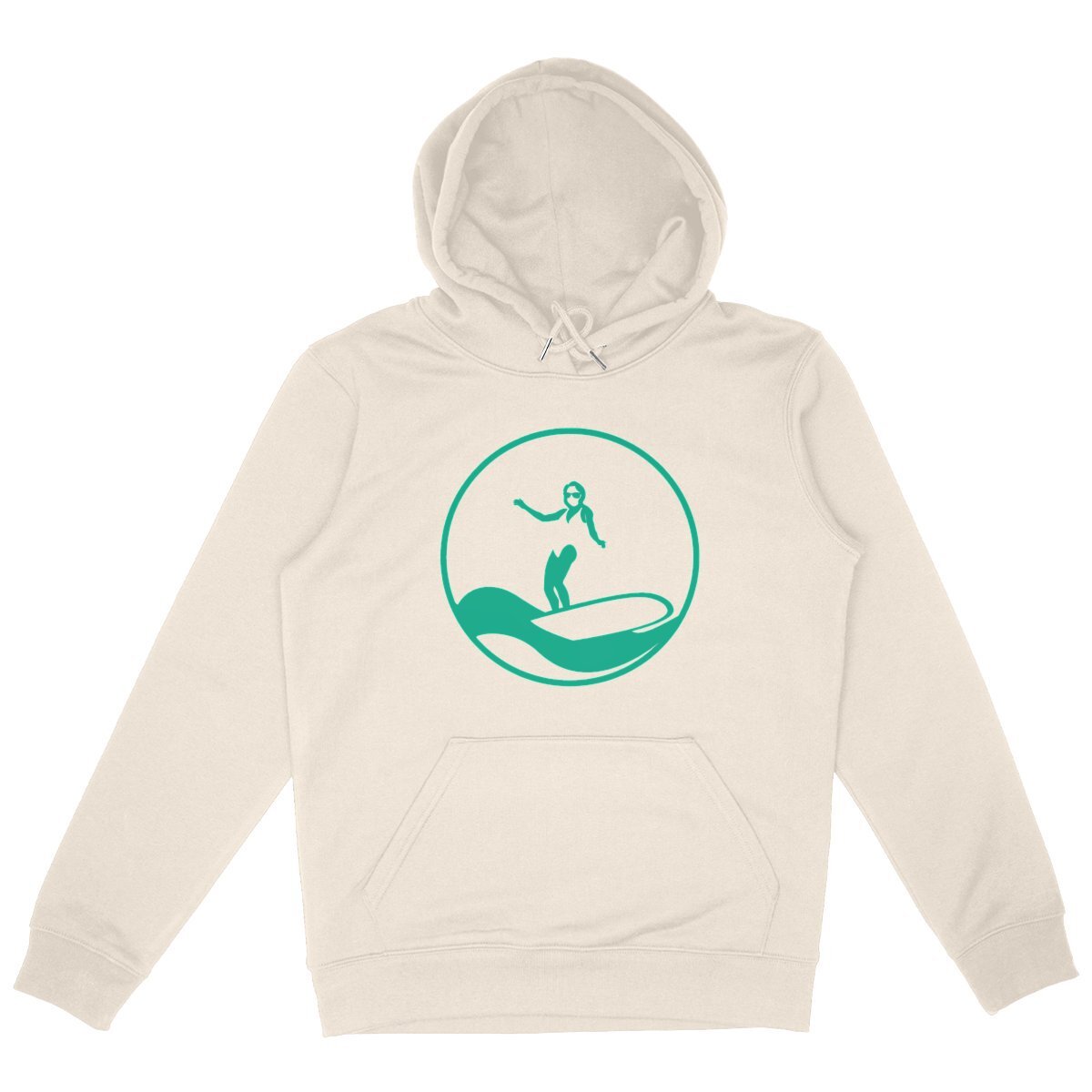 Sweatshirt à capuche Femme - Poche Kangourou - Coton BIO - Surf W