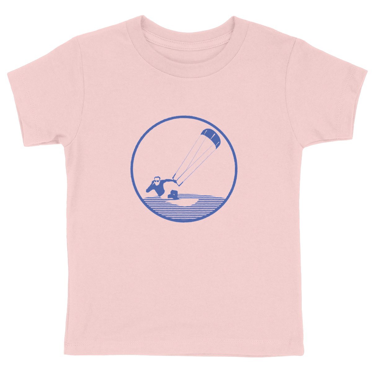 T-shirt Enfant - Garçon - 100% Coton bio - Kitesurf H - face_rose