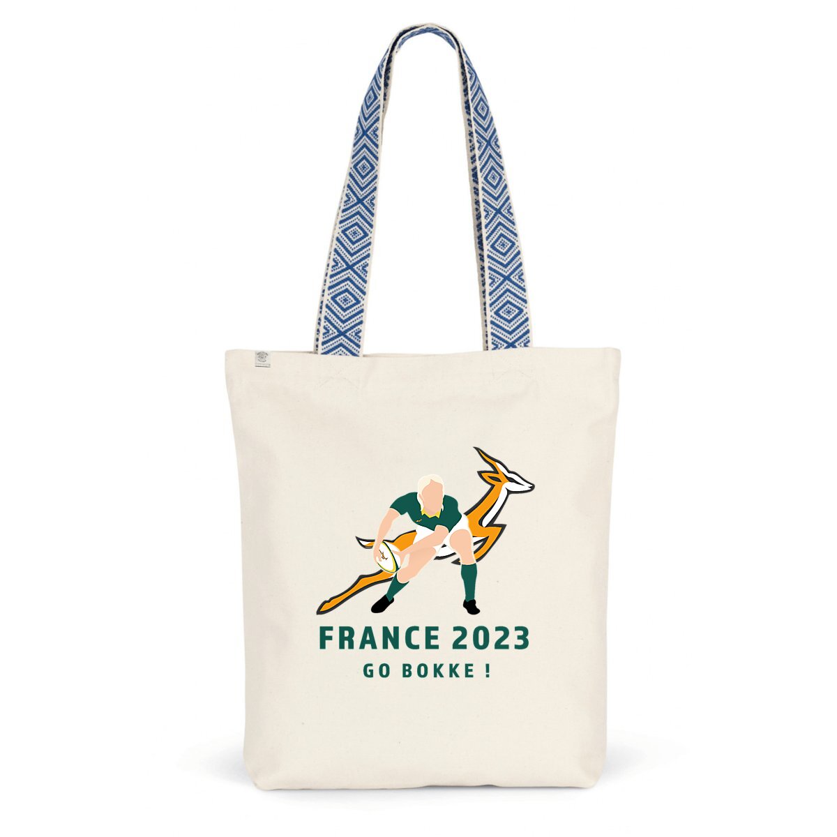 Totebag ethnique - Coton recyclé - Springboks