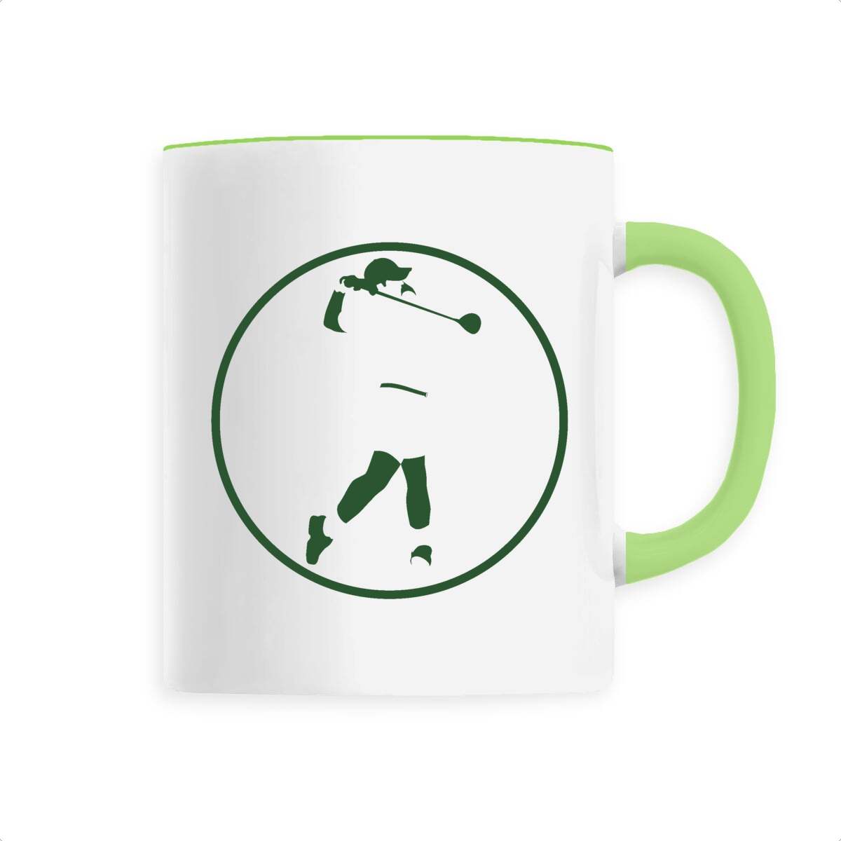 Mug céramique - Anse colorée - 330 ml - Golf H
