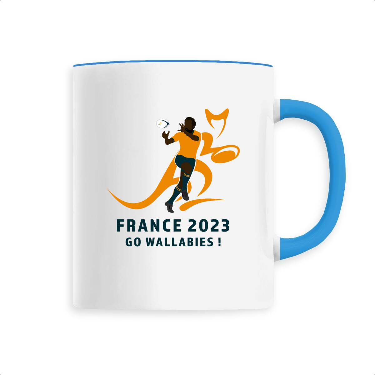 Mug céramique - Anse colorée - 330 ml - Australie