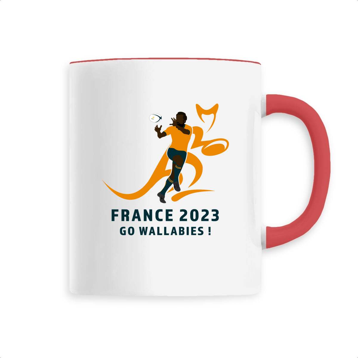 Mug céramique - Anse colorée - 330 ml - Australie