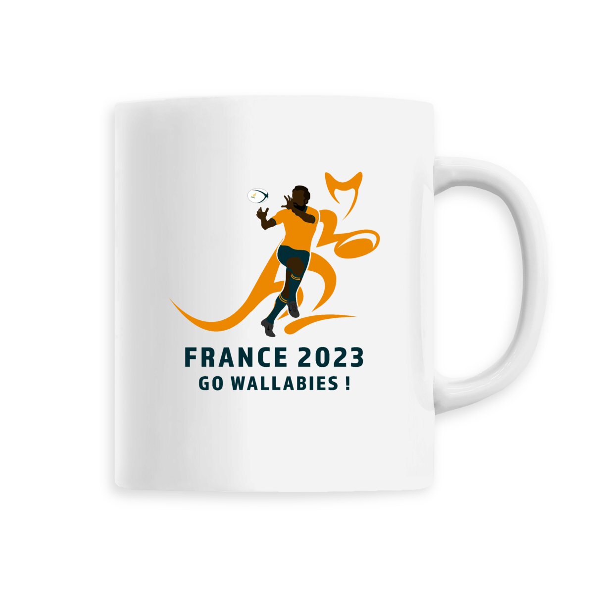 Mug céramique - Anse colorée - 330 ml - Australie