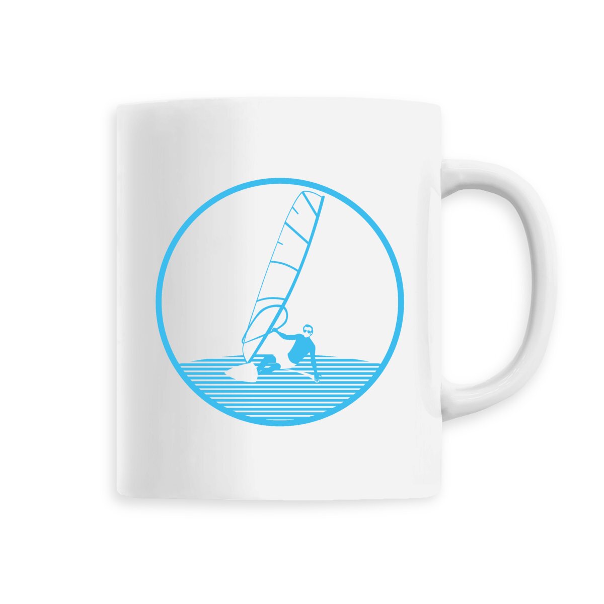 Mug céramique - Anse colorée - 330 ml - Funboard H
