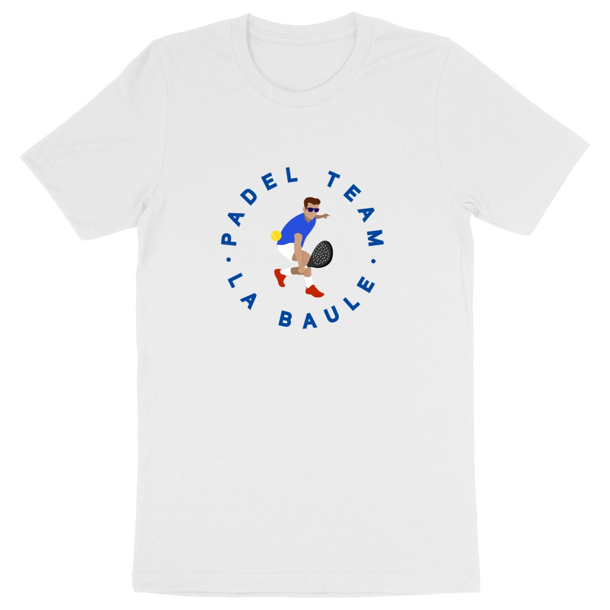 T-shirt Homme - Épais - 100% Coton Biologique - Padel Team La Baule