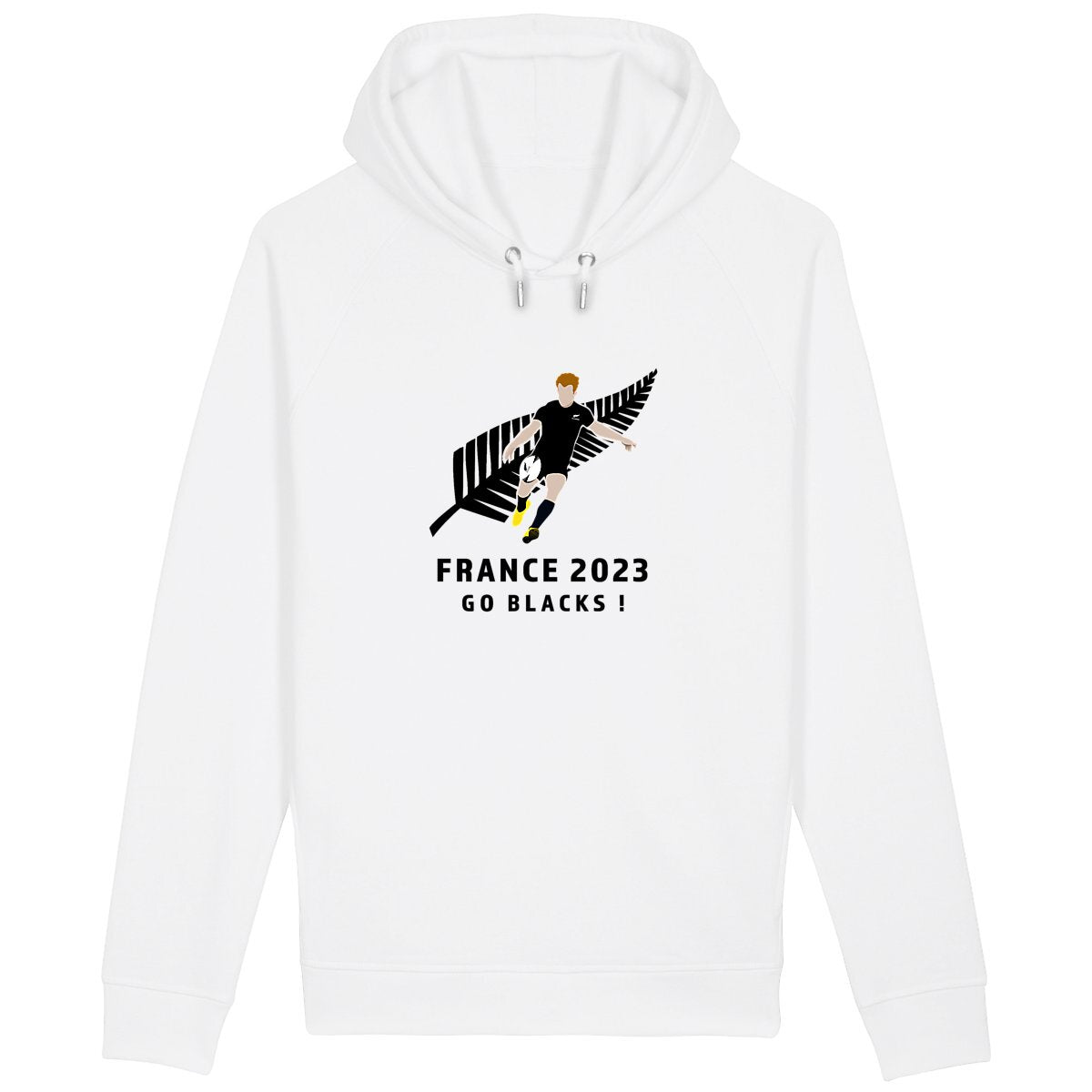 Sweatshirt à capuche Homme - Poches latérales - Coton BIO - All blacks