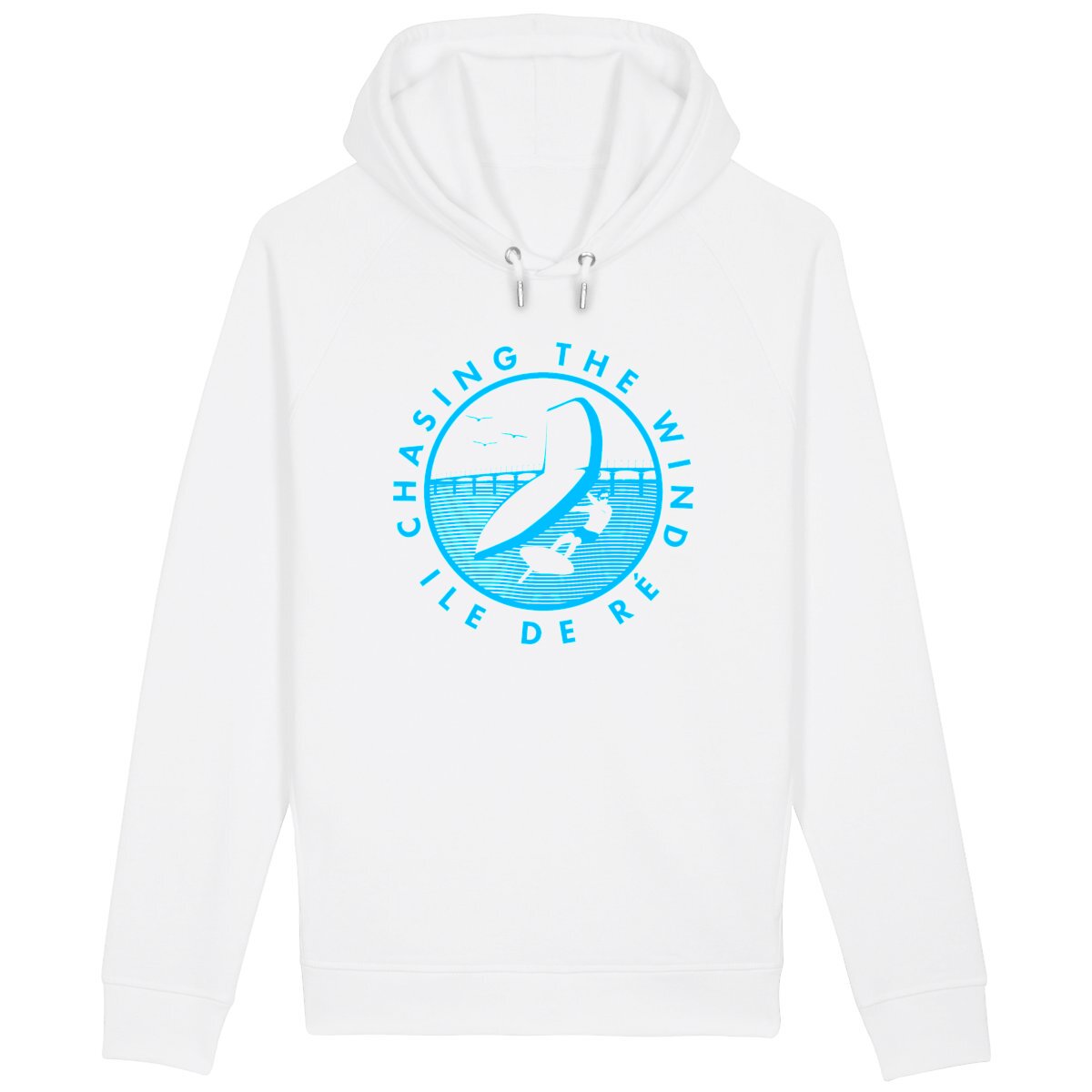 Sweatshirt à capuche Femme - Poches latérales - Coton BIO - Chasing the wind Wingfoil H 
