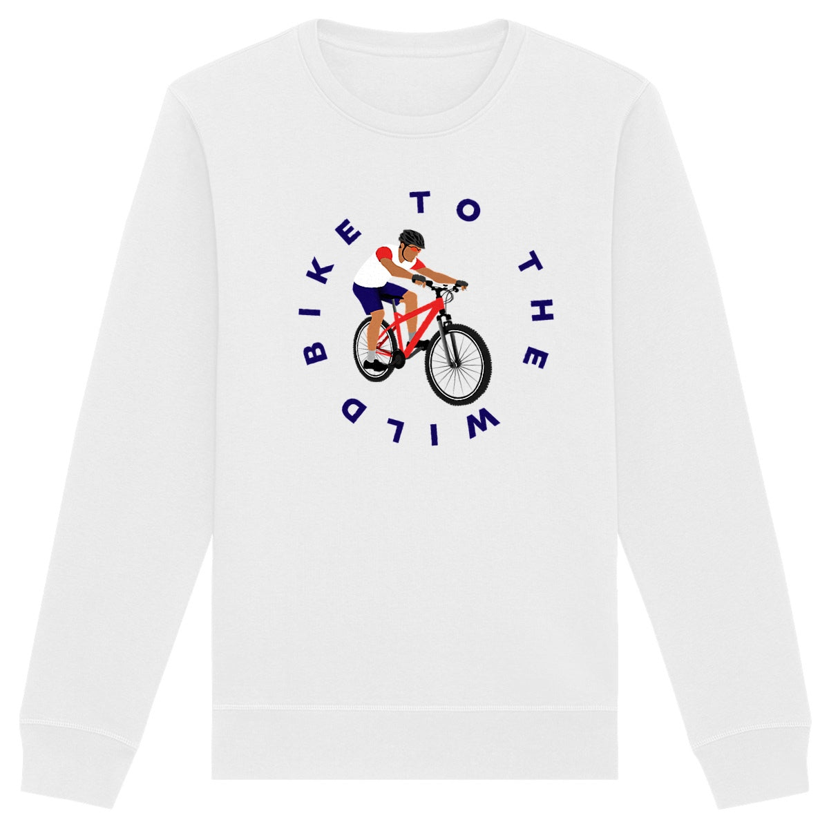Sweatshirt Homme - Léger - Coton BIO - Vélo Trail
