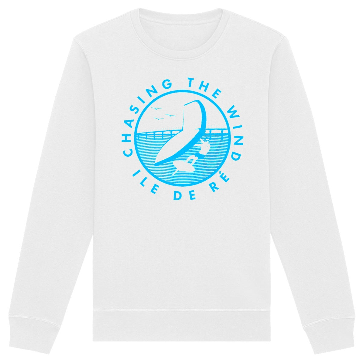 Sweatshirt Homme - Léger - Coton BIO - Chasing the wind wingfoil H