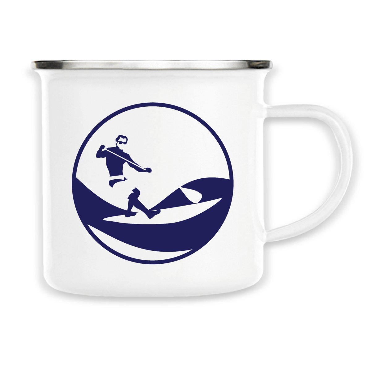Mug métallique émaillé - 300 ml - Stand up paddle H