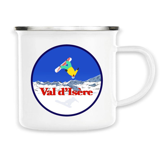 Mug métallique émaillé - 300 ml - Val d'Isère Snow H