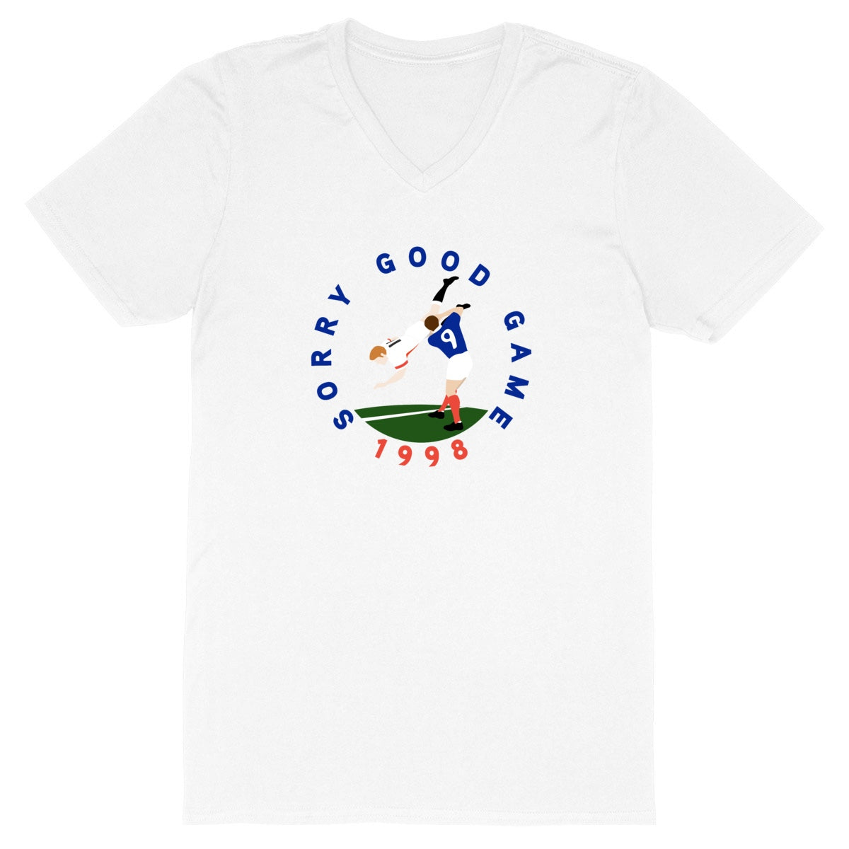 T-shirt Homme - Col V - 100% Coton BIO - Sorry Good Game