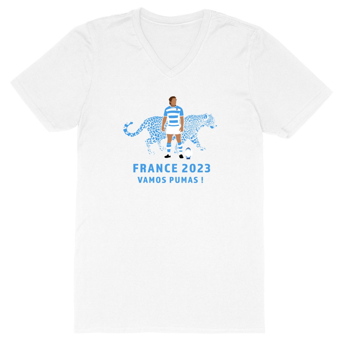 T-shirt Homme - Col V - 100% coton BIO - Pumas