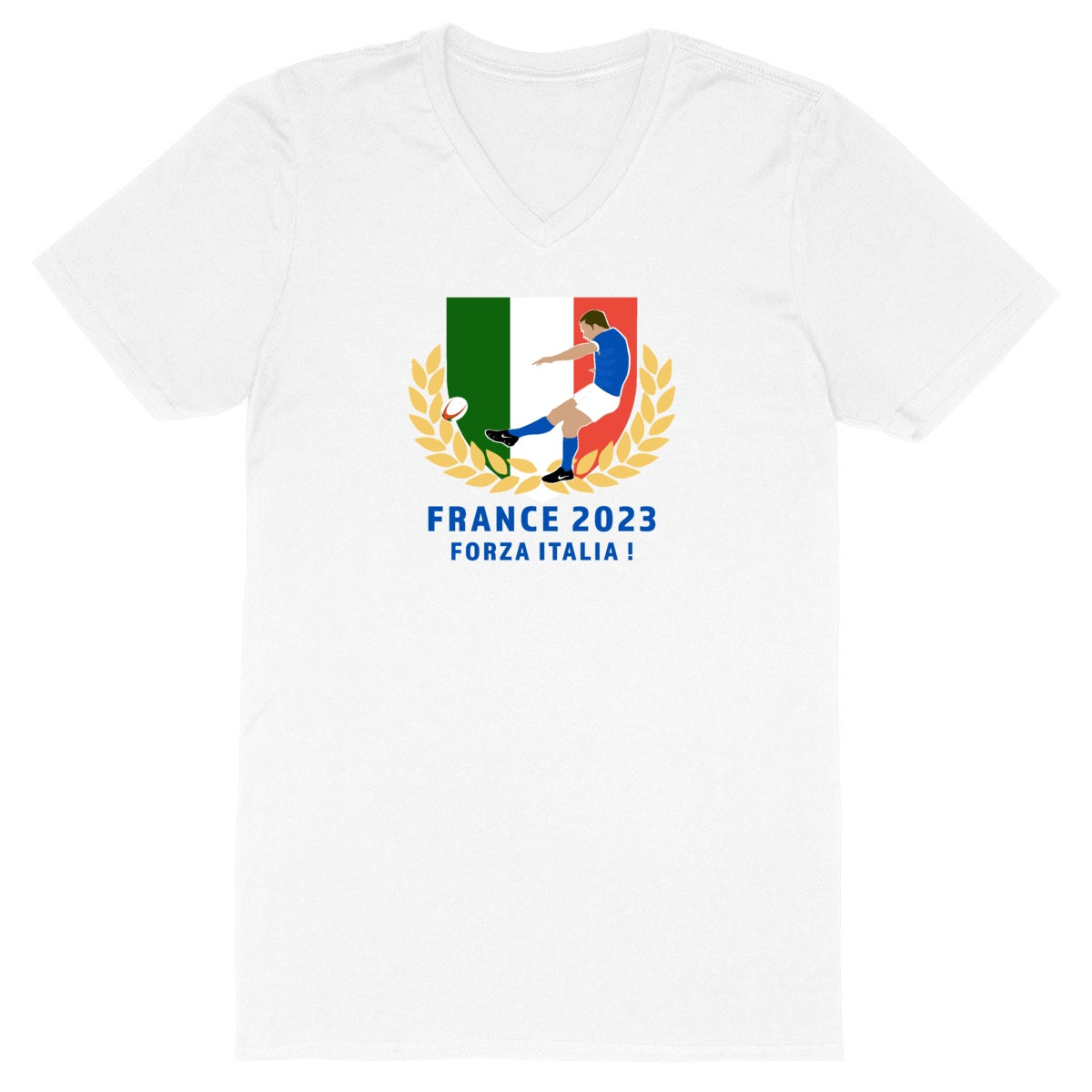 T-shirt Homme - Col V - 100% coton BIO - Italie