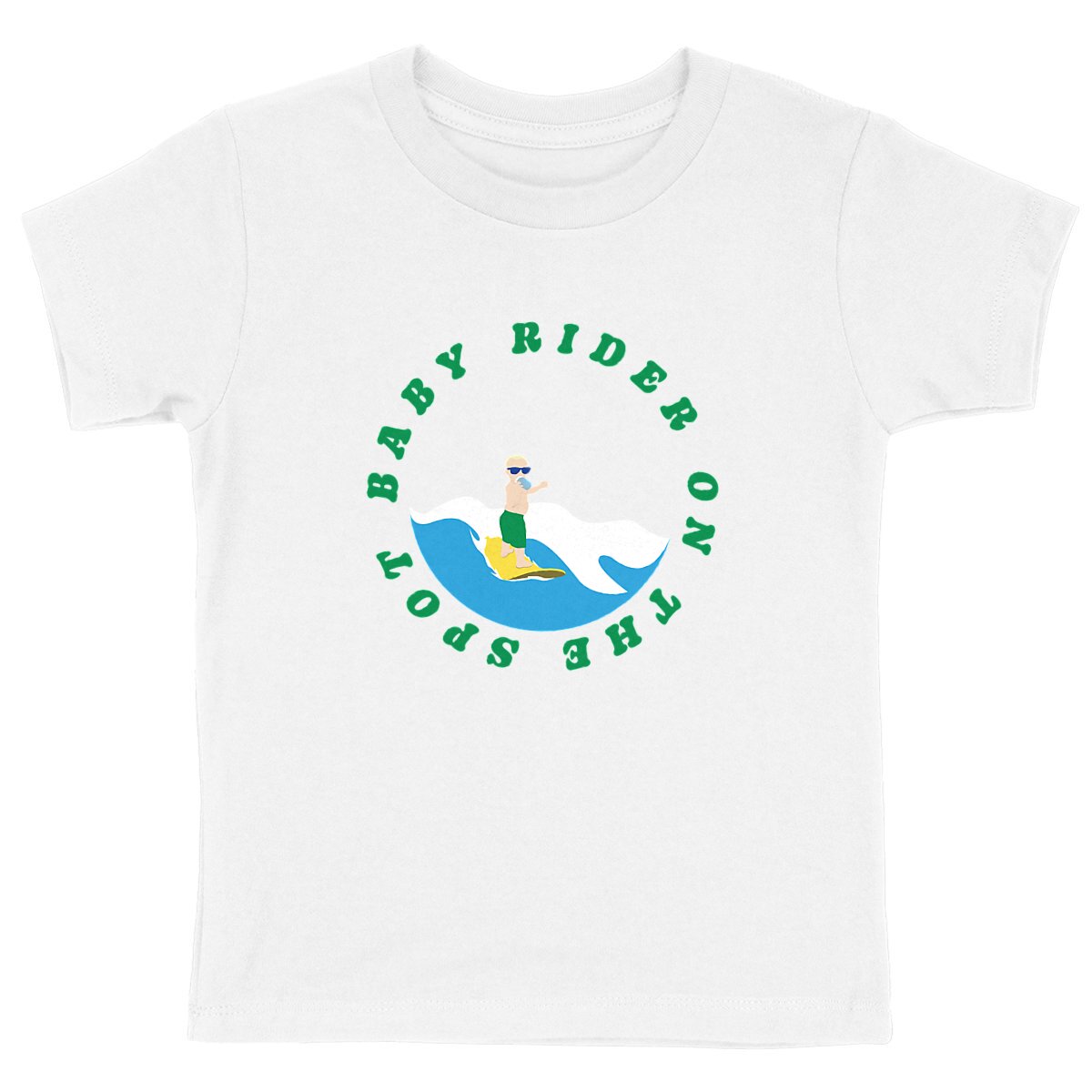 T-shirt Enfant - Garçon - Coton BIO - Baby rider on the spot