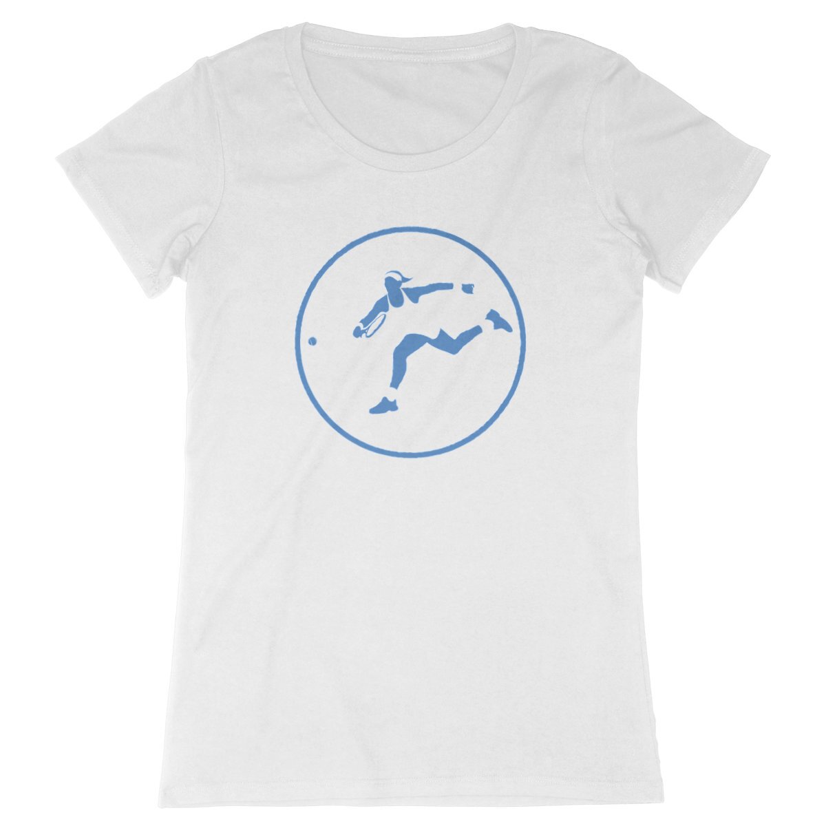 T-shirt Femme - Coupe cintrée - 100% Coton BIO - Tennis W