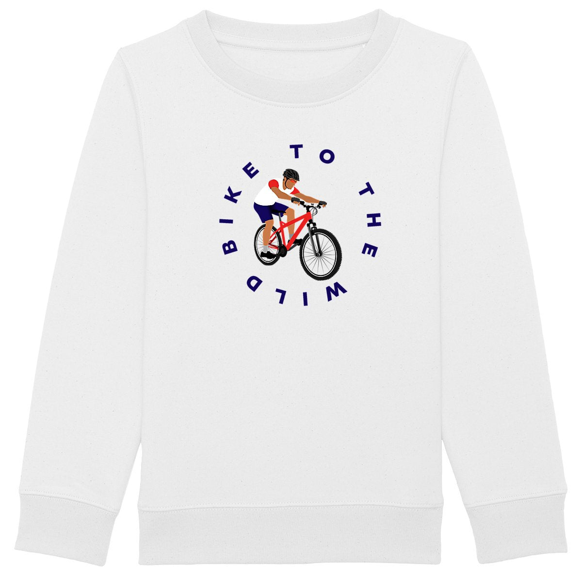 Sweatshirt Enfant - Garçon - Coton BIO - Bike to the wild