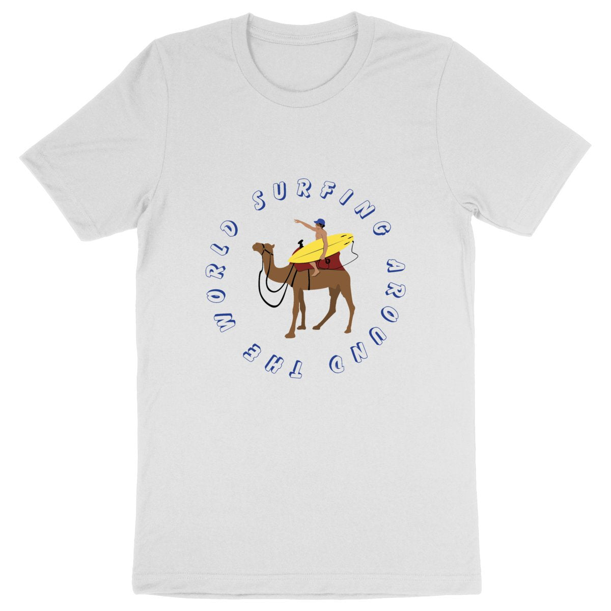 T-shirt Homme - Léger - 100% Coton BIO - Surfing around the world
