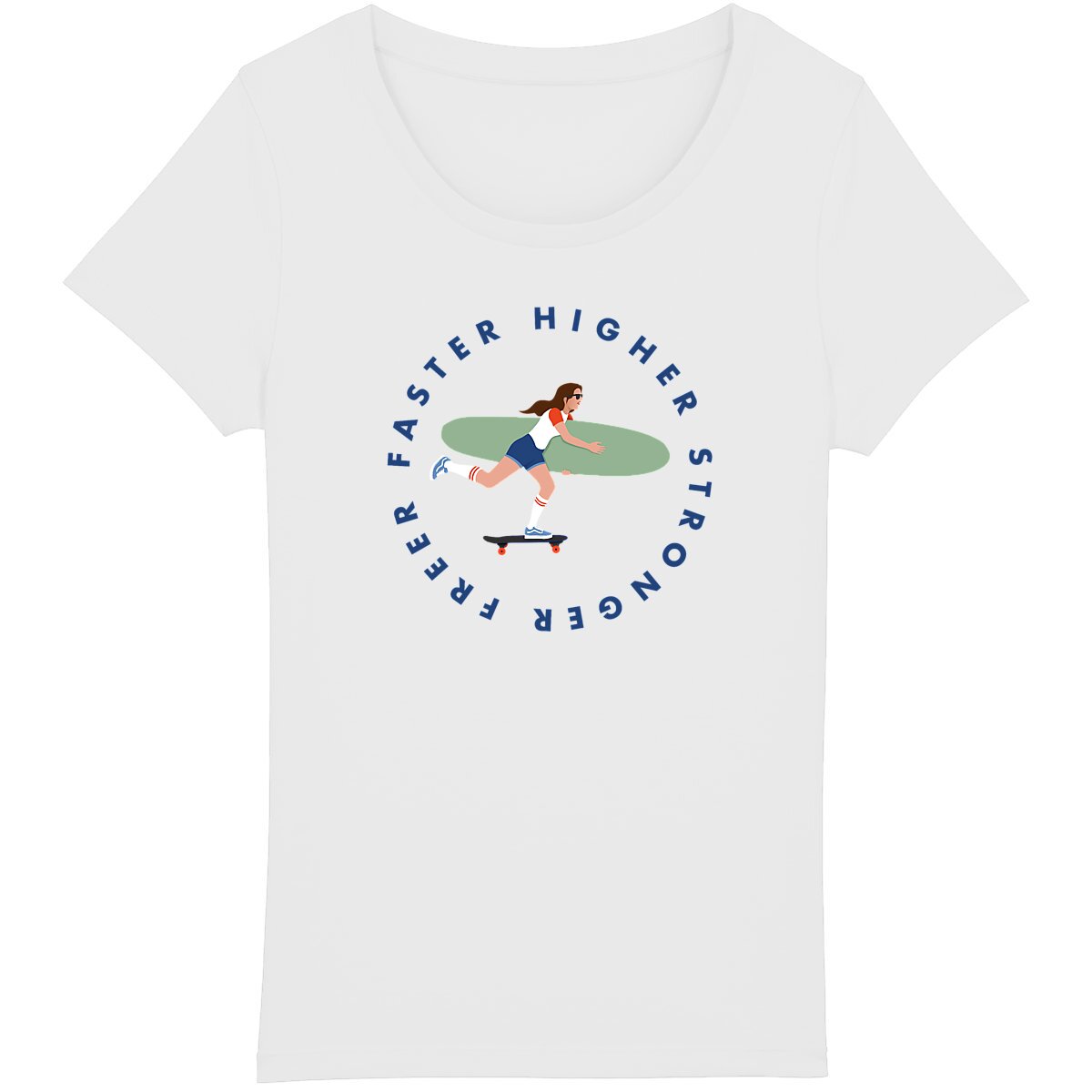 T-shirt Femme - 100% Coton BIO - Joséphine Skate