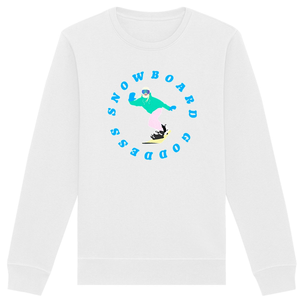 Sweatshirt Femme - Léger - Coton BIO - Snowboard goddess
