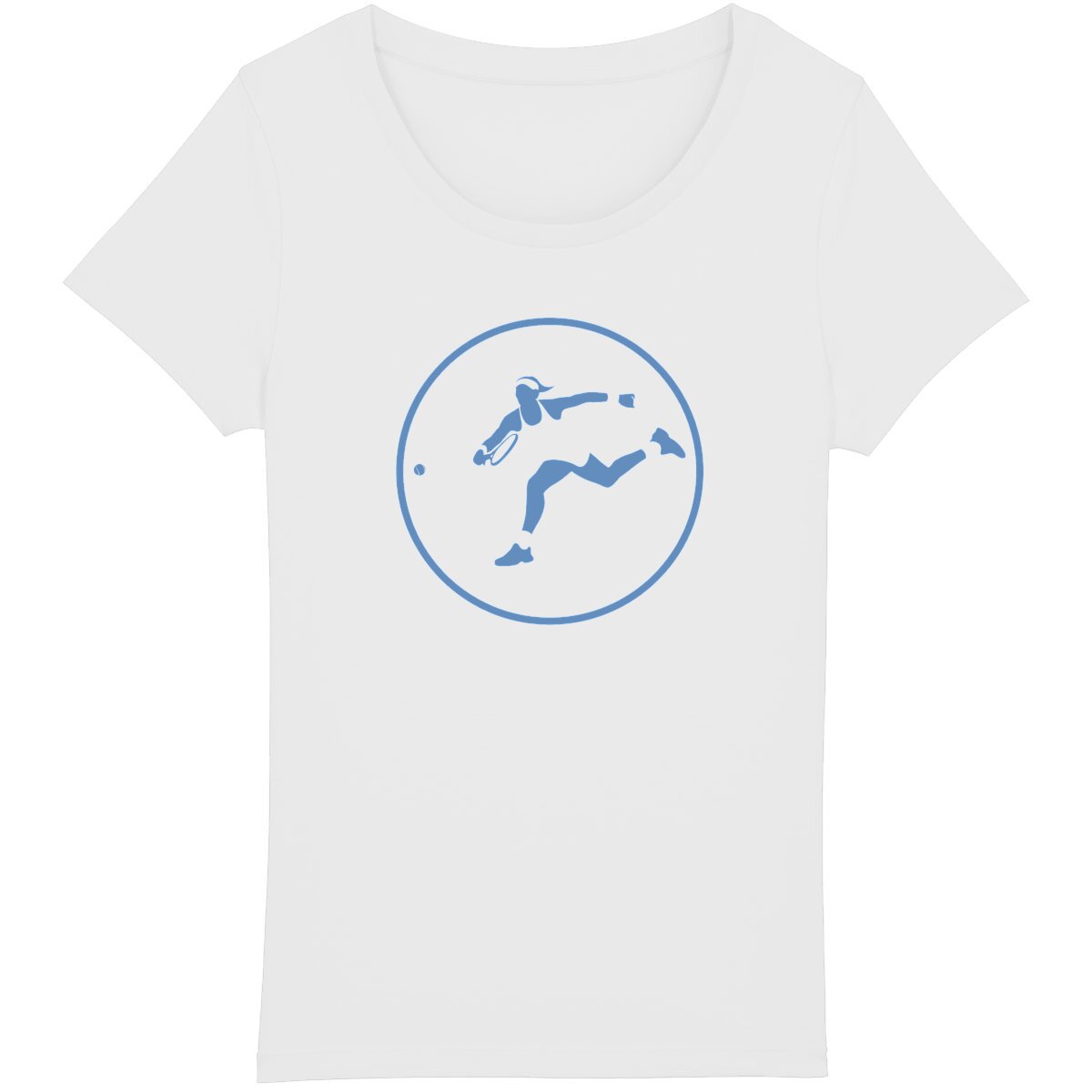 T-shirt Femme - Coupe Classique - 100% Coton BIO - Tennis W