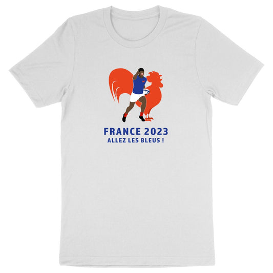 T-shirt Homme - Léger - 100% Coton BIO - Allez les bleus