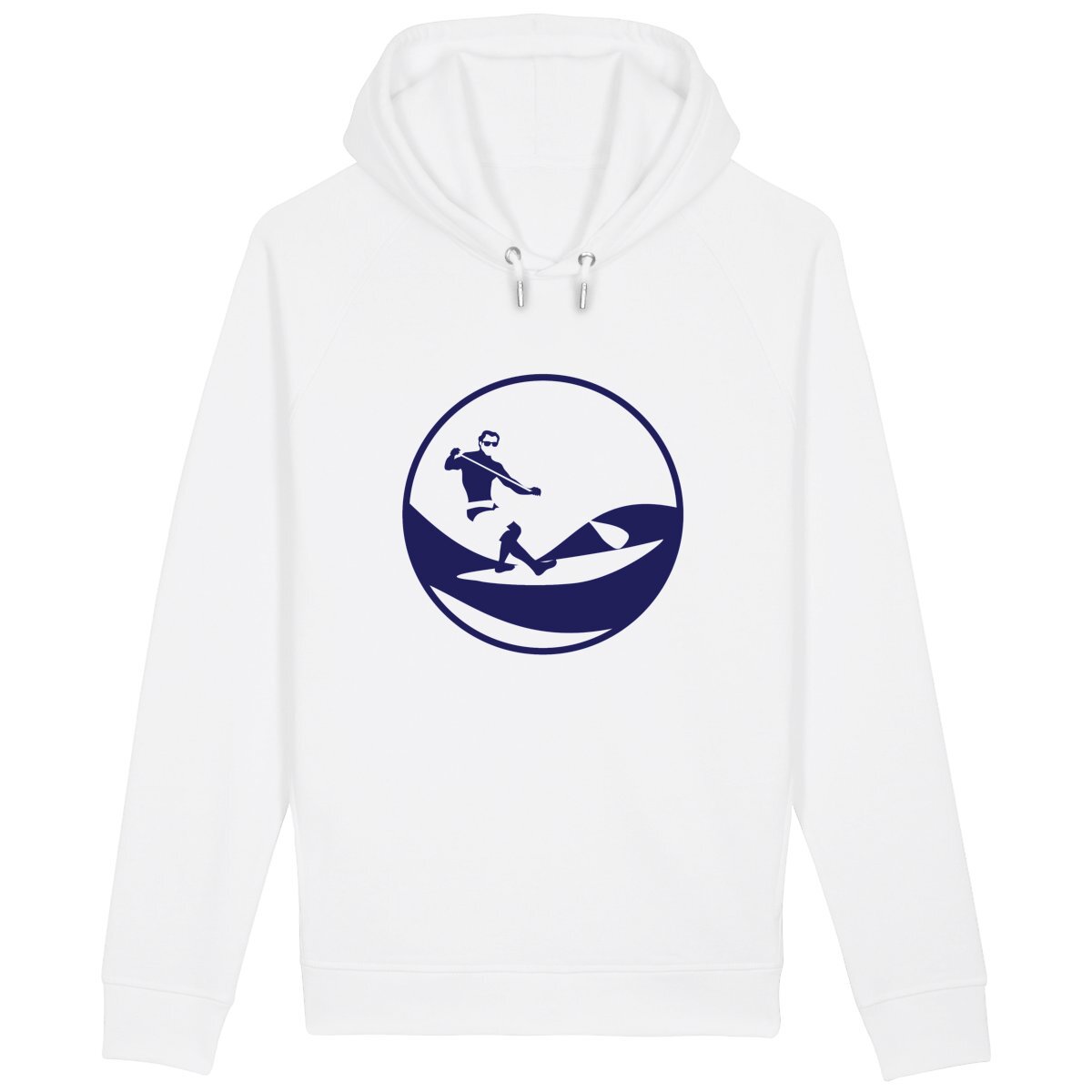 Sweatshirt à capuche Homme - Poches latérales - Coton BIO - Stand Up Paddle H