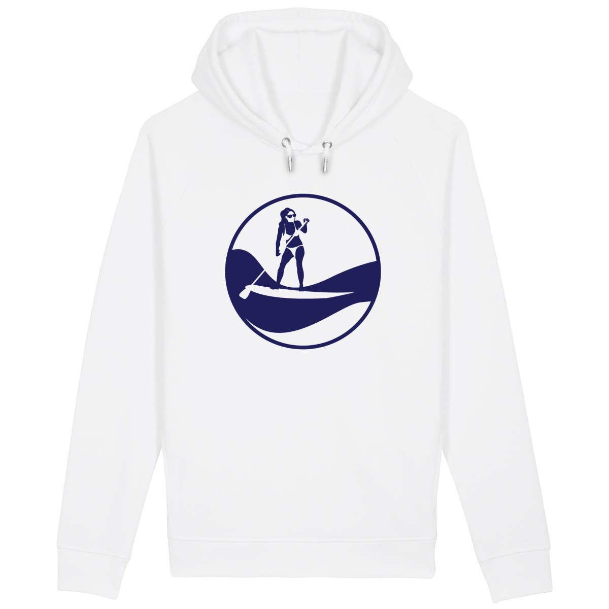 Sweatshirt à capuche Femme - Poches latérales - Coton BIO - Stand up paddle F