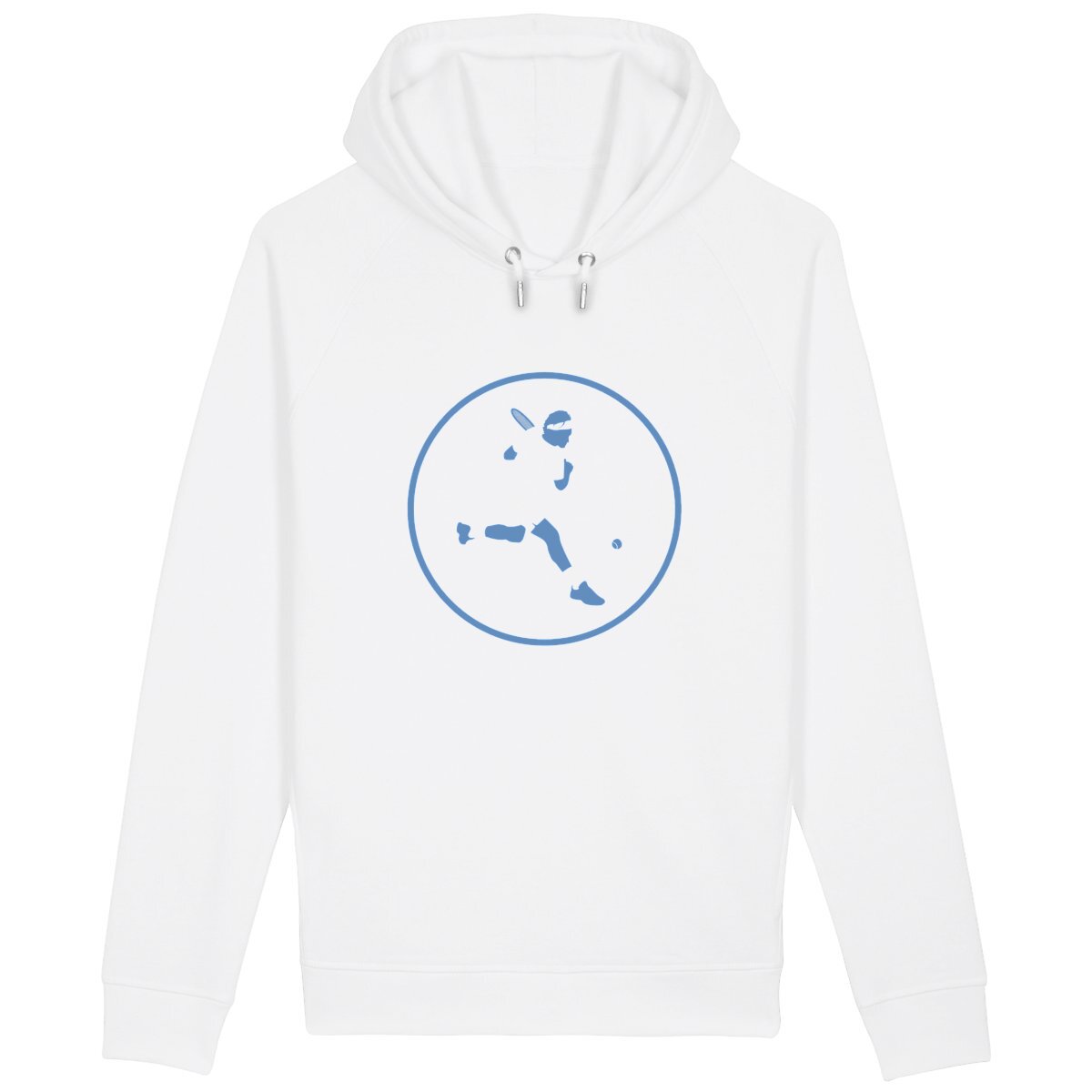 Sweatshirt à capuche Homme - Poches latérales - Coton BIO - Tennis H