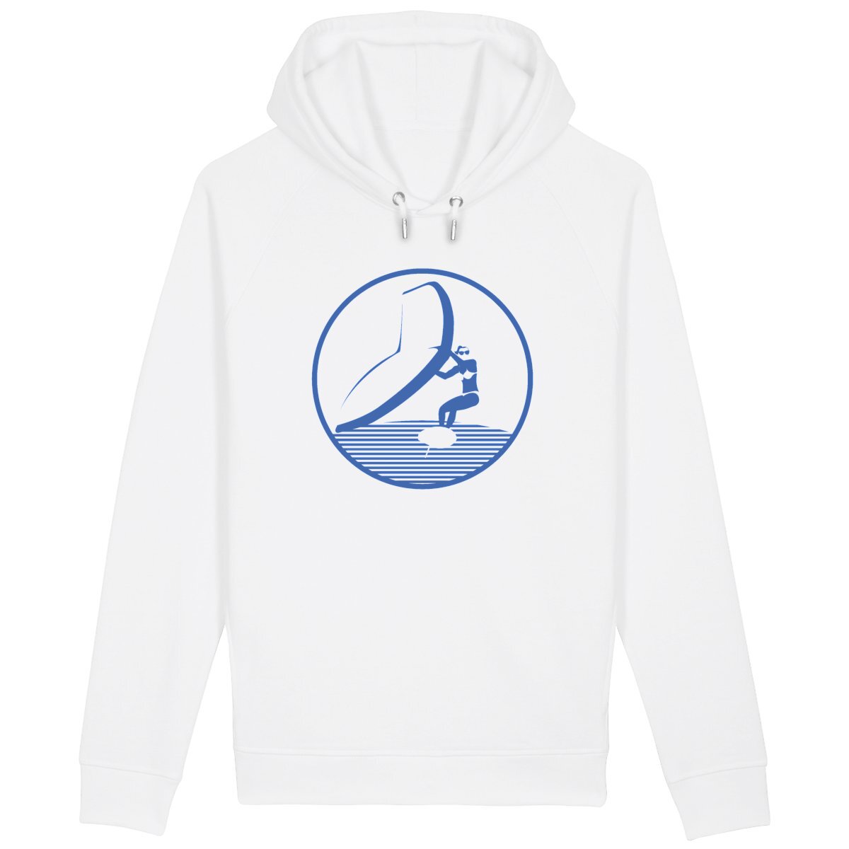 Sweatshirt à capuche Femme - Poches latérales - Coton BIO - Wingfoil W
