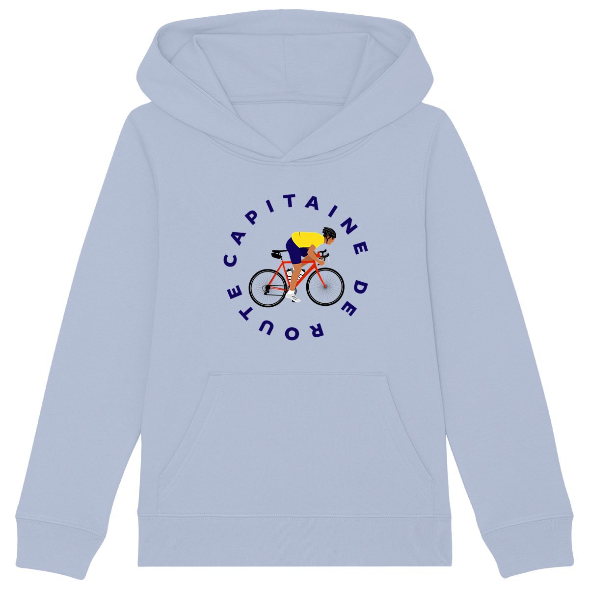 Sweatshirt à capuche Enfant - Garçon - Coton BIO - Vélo de course