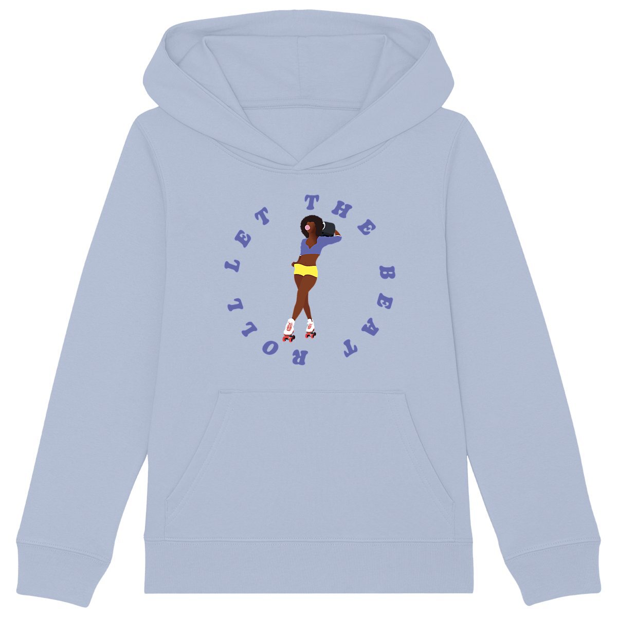 Sweatshirt à capuche Enfant - Fille - Coton BIO - Let the Beat Roll