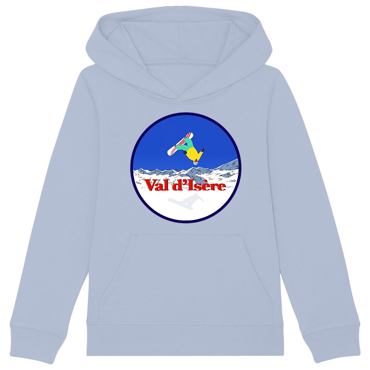 Sweatshirt à capuche Enfant - Garçon - Coton BIO - Val d'Isère Snow H