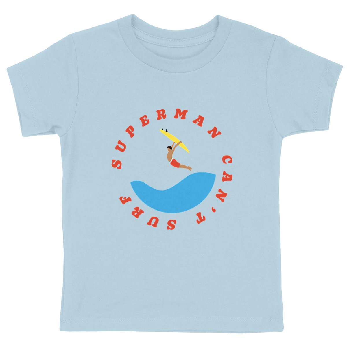 T-shirt Enfant - Garçon - 100% Coton BIO - Superman can't surf