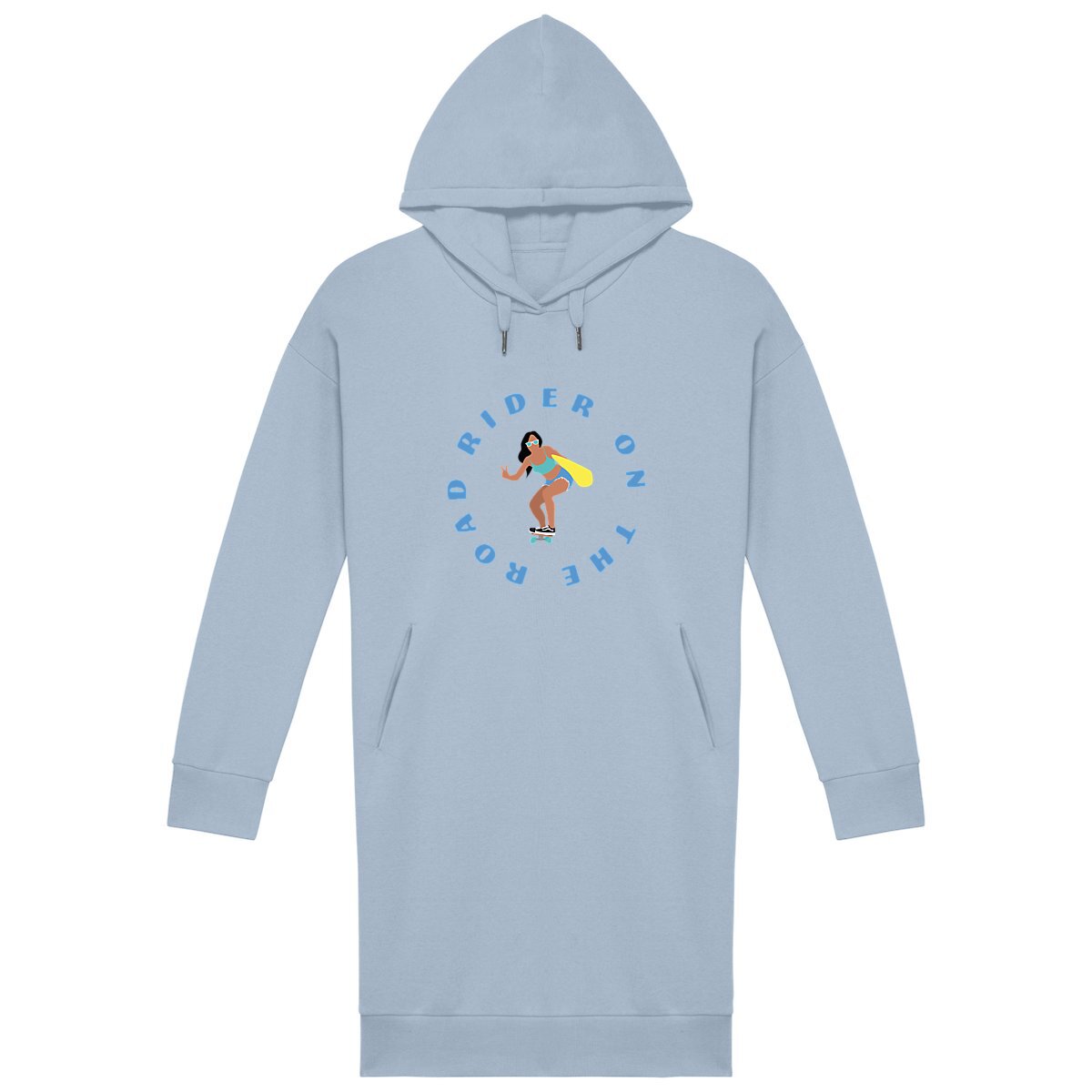 Robe Sweatshirt Femme - Coton BIO - Rider on the road