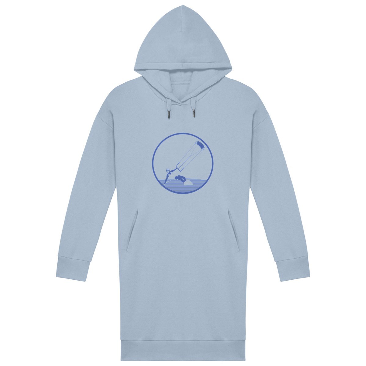 Robe sweatshirt Femme - 100% Coton BIO- Kitesurf W
