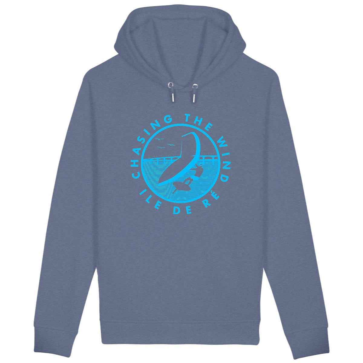 Sweatshirt à capuche Femme - Poches latérales - Coton BIO - Chasing the wind Wingfoil H 