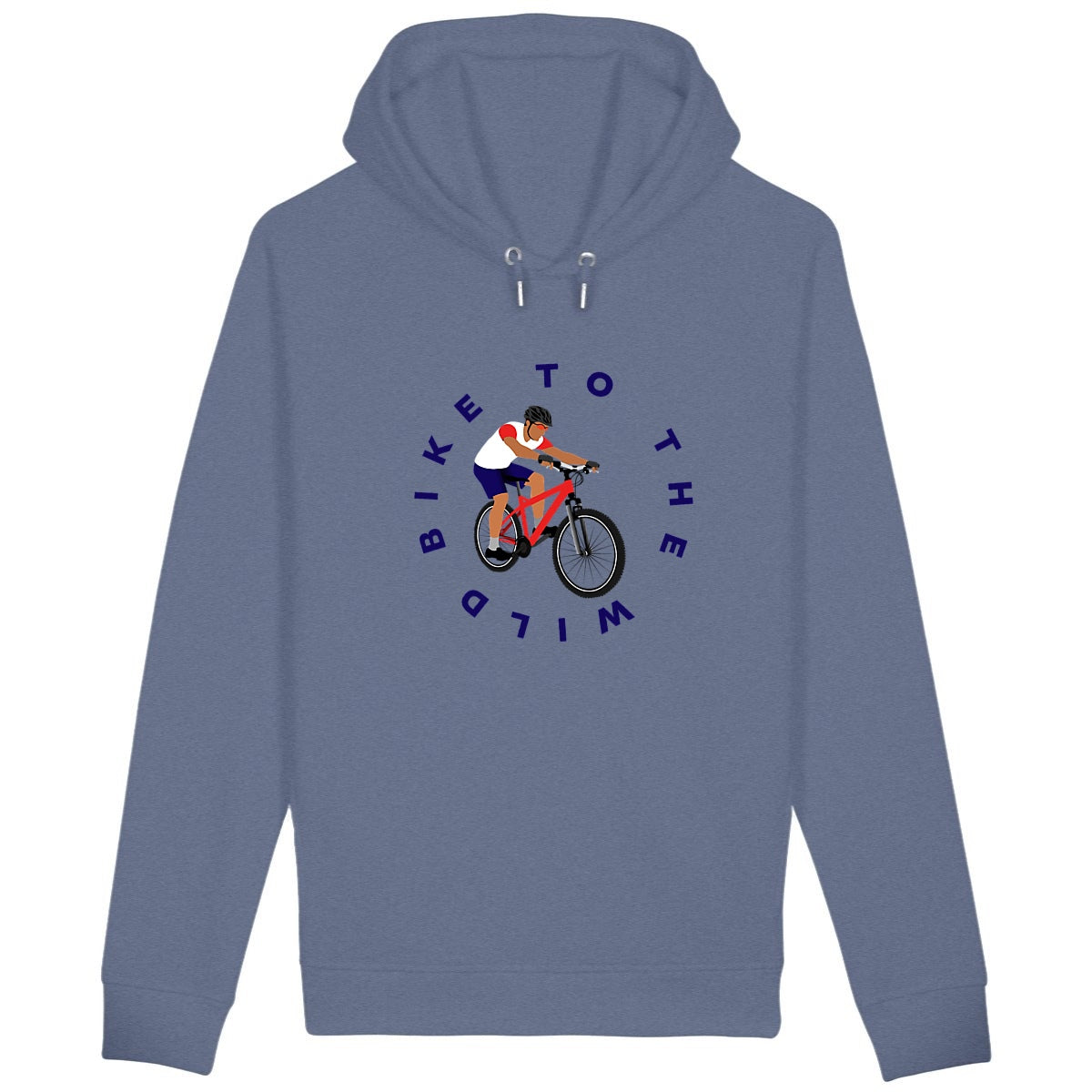 Sweatshirt à capuche Homme - Poches latérales - Vélo Trail
