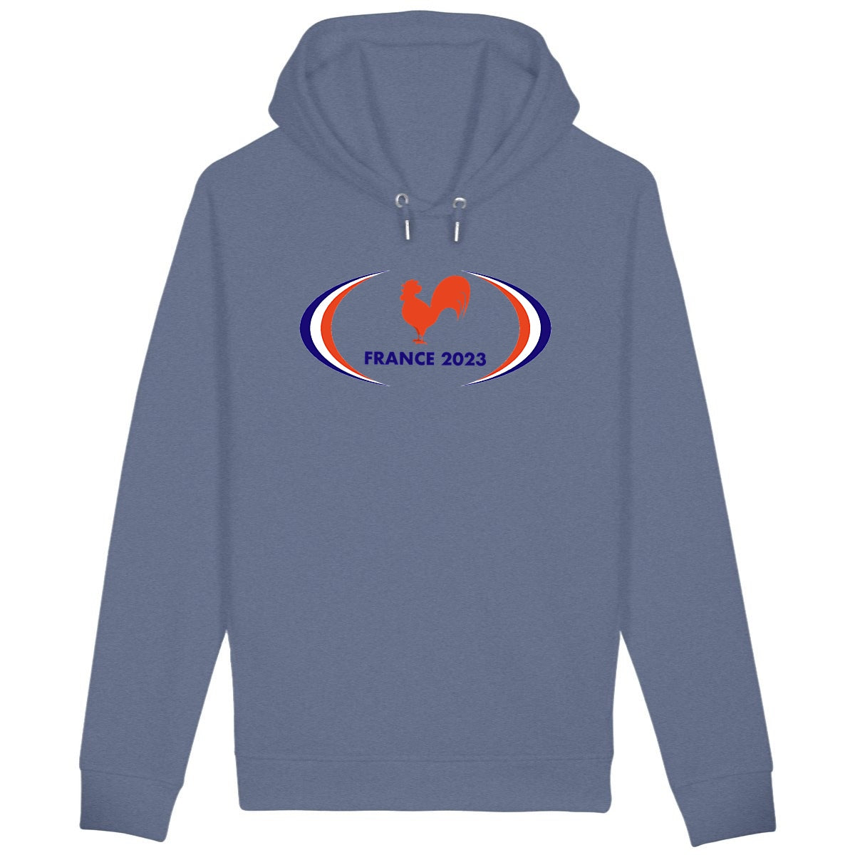 Sweatshirt à capuche Homme - Poches latérales - Coton BIO - France 2023